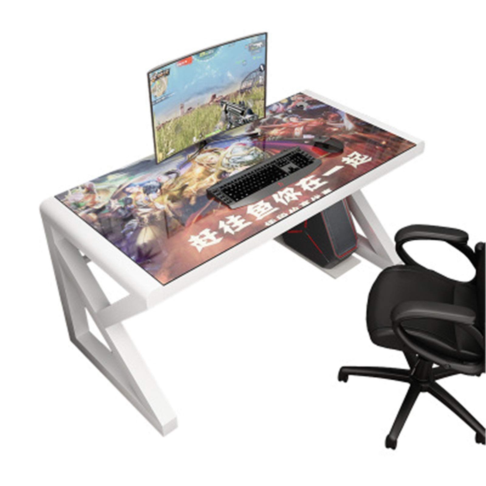 Amazon | ゲーミングデスク ダブルホームゲームコンピュータテーブルと
